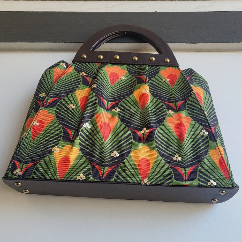 Funky Retro Floral Shoulder Bag